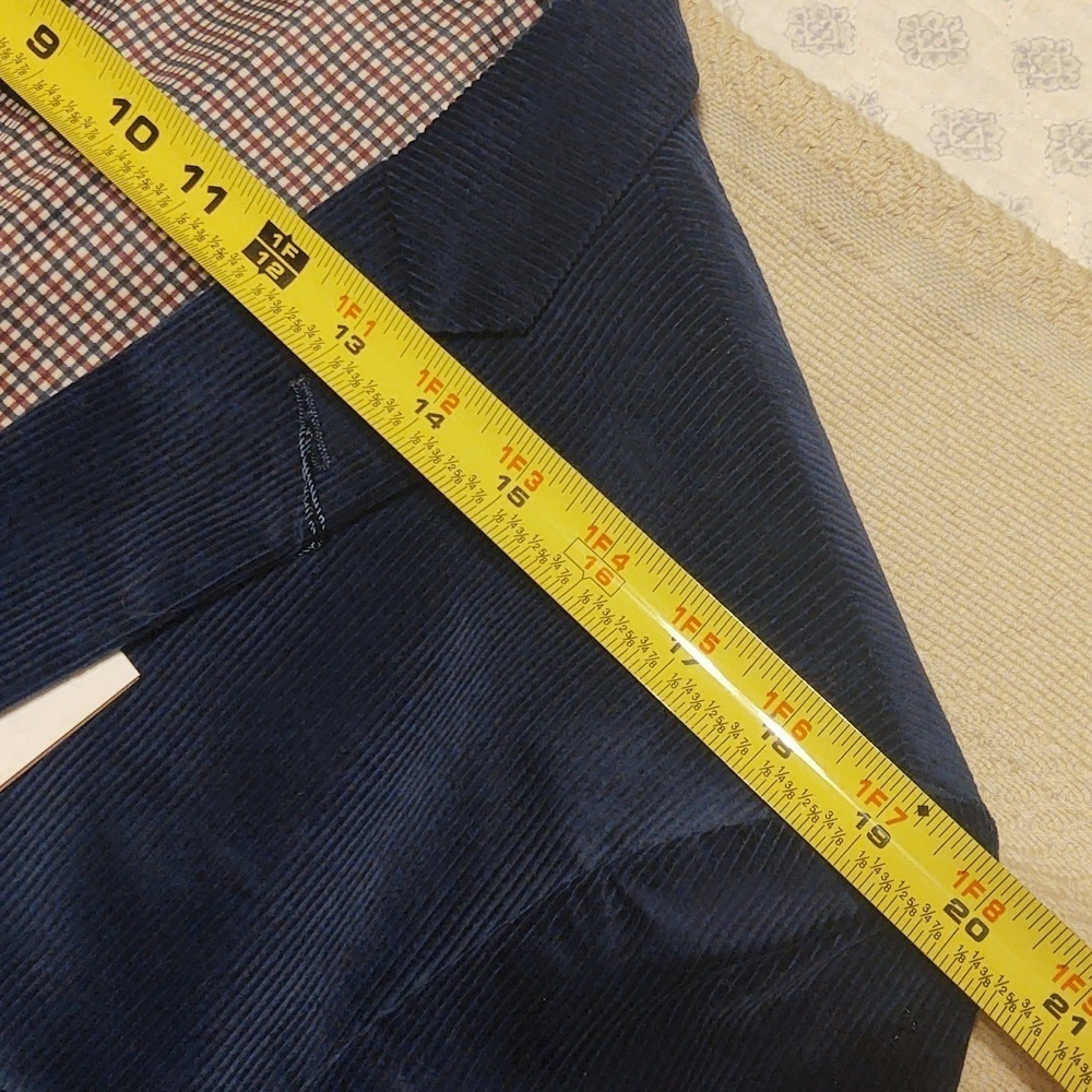 NWT Sadddlebred Navy Heritage Corduroy Sports Coat 44L - Picture 11 of 11